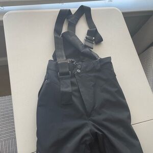 Spyder Youth 16 Black Ski Pants with Removable Straps